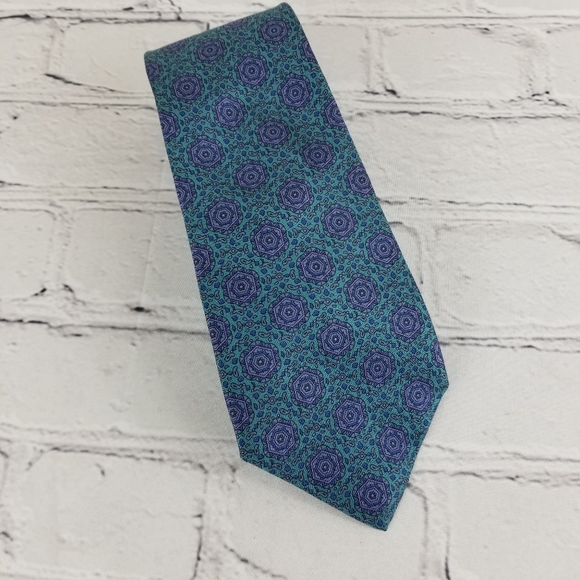 Mario Valentino Other - Mario Valentino silk floral men's tie purple green